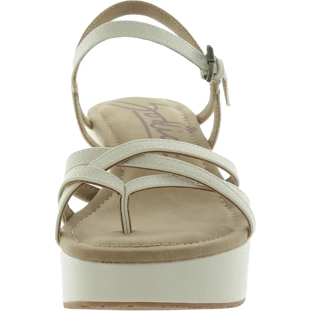 NIB Zodiac Rita Beige Wedge Strappy Sandals Size 10
